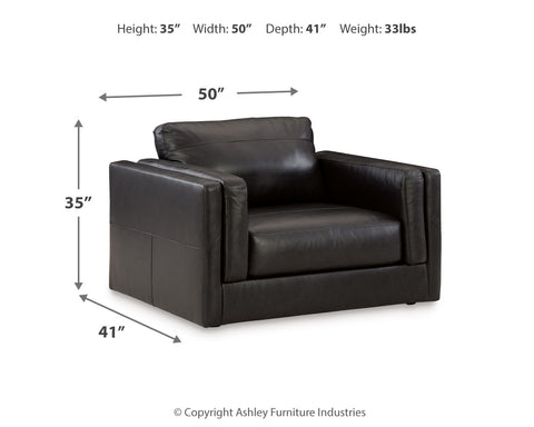 Amiata Chair and Ottoman