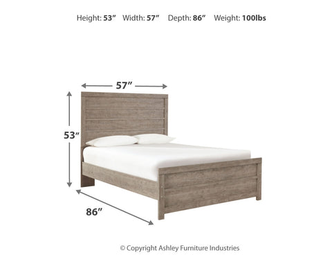 Culverbach Full Panel Bed with Mirrored Dresser and 2 Nightstands
