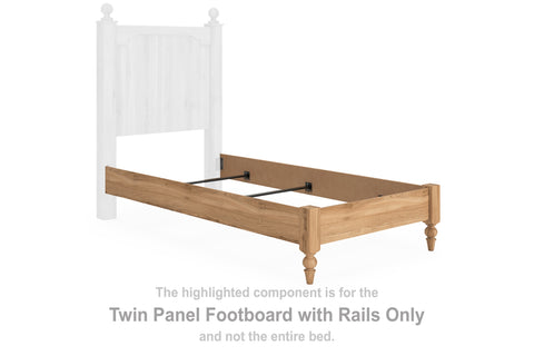 Galletyn Twin Panel Footboard w/Rails