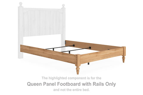 Galletyn Queen Panel Footboard w/Rails