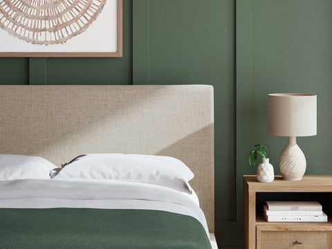Cielden Queen Upholstered Bed with Roll Slats
