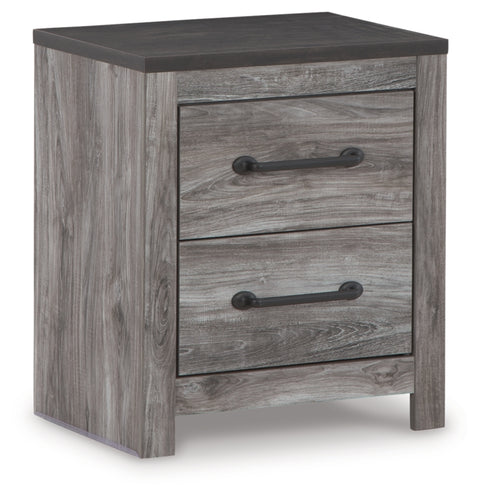 Bronyan King Panel Bed with Mirrored Dresser and 2 Nightstands