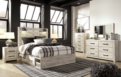 Cambeck Queen Panel Bed with 2 Storage Drawers