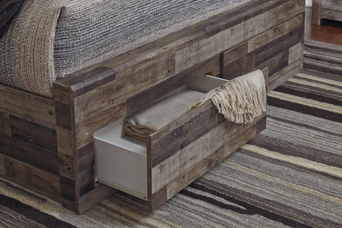 Derekson King Panel Bed with 2 Storage Drawers