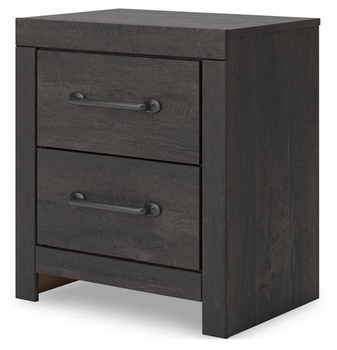 Delmorta Two Drawer Night Stand