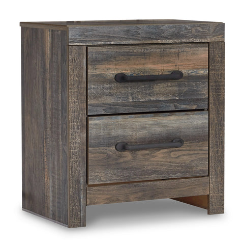 Drystan Queen Panel Bed with Mirrored Dresser and 2 Nightstands