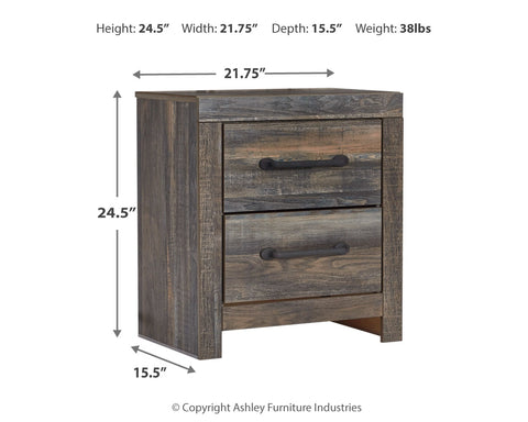 Drystan Queen Panel Bed with 2 Nightstands