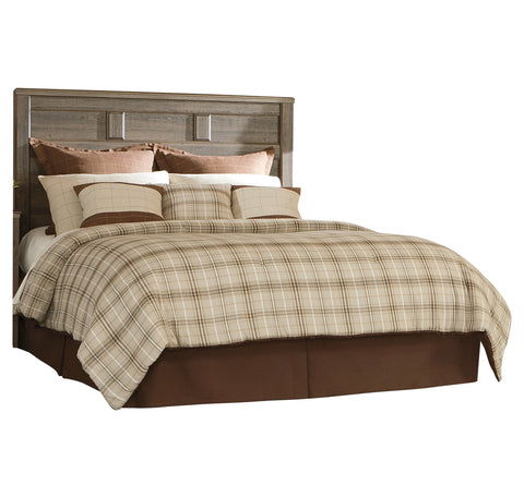 Juararo King/California King Panel Headboard Bed with Mirrored Dresser