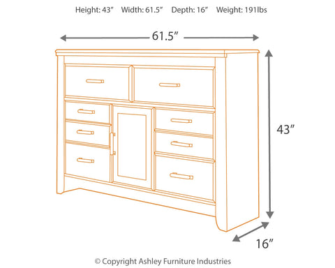 Juararo Queen Poster Bed with Mirrored Dresser, Chest and Nightstand