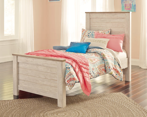 Willowton Twin Panel Bed with Nightstand