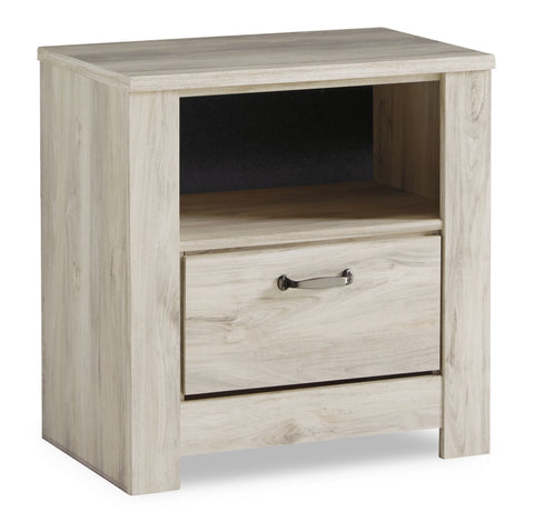 Bellaby King Panel Headboard Bed with Mirrored Dresser, Chest and Nightstand