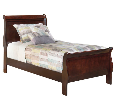 Alisdair Twin Sleigh Bed with Mirrored Dresser, Chest and Nightstand
