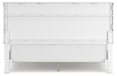 Fortman California King Panel Bed with Mirrored Dresser and 2 Nightstands