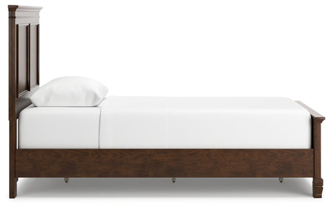 Danabrin Twin Panel Bed with Mirrored Dresser and Nightstand
