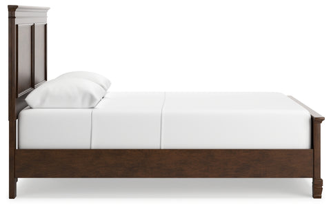 Danabrin Queen Panel Bed with Mirrored Dresser, Chest and 2 Nightstands