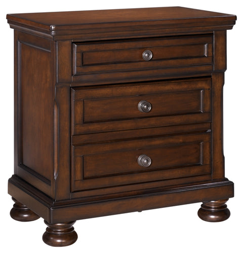 Porter California King Panel Bed with Mirrored Dresser, Chest and Nightstand