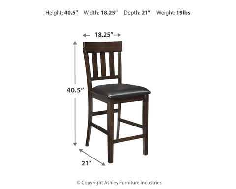 Haddigan Counter Height Dining Table and 4 Barstools with Storage