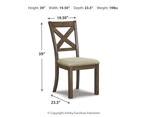 Moriville Dining Table and 4 Chairs with Storage