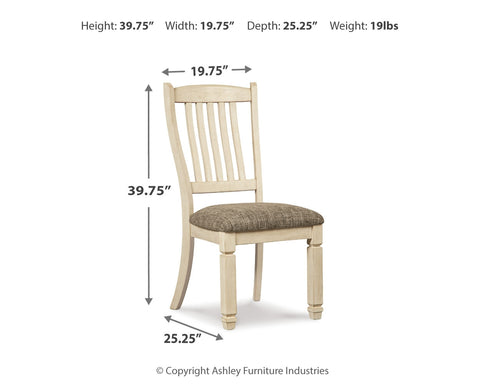 Bolanburg Dining Table and 4 Chairs and Bench