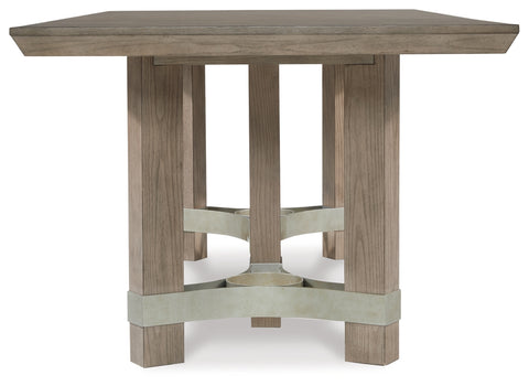 Chrestner Dining Table and 8 Chairs with Storage
