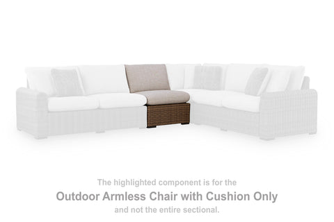 Angel Island Armless Chair w/Cushion