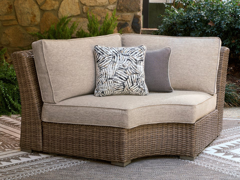 Revare Beach Curved Corner Chair w/Cushion