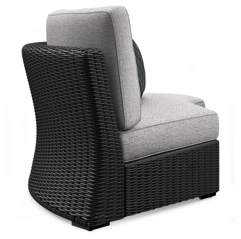 Beachcroft Outdoor Curved Corner Chair with Cushion