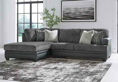 Grey Fabric Sectional