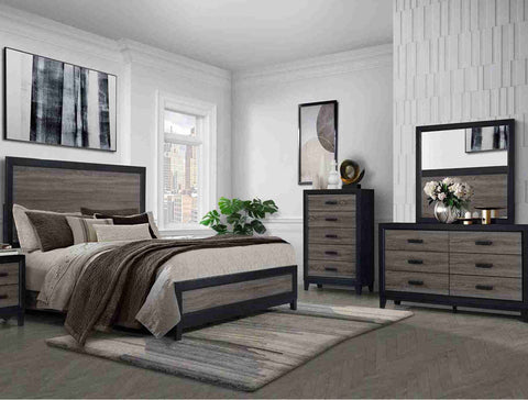 Grayish-Blue Queen Bedroom Set (Limited Quantities)
